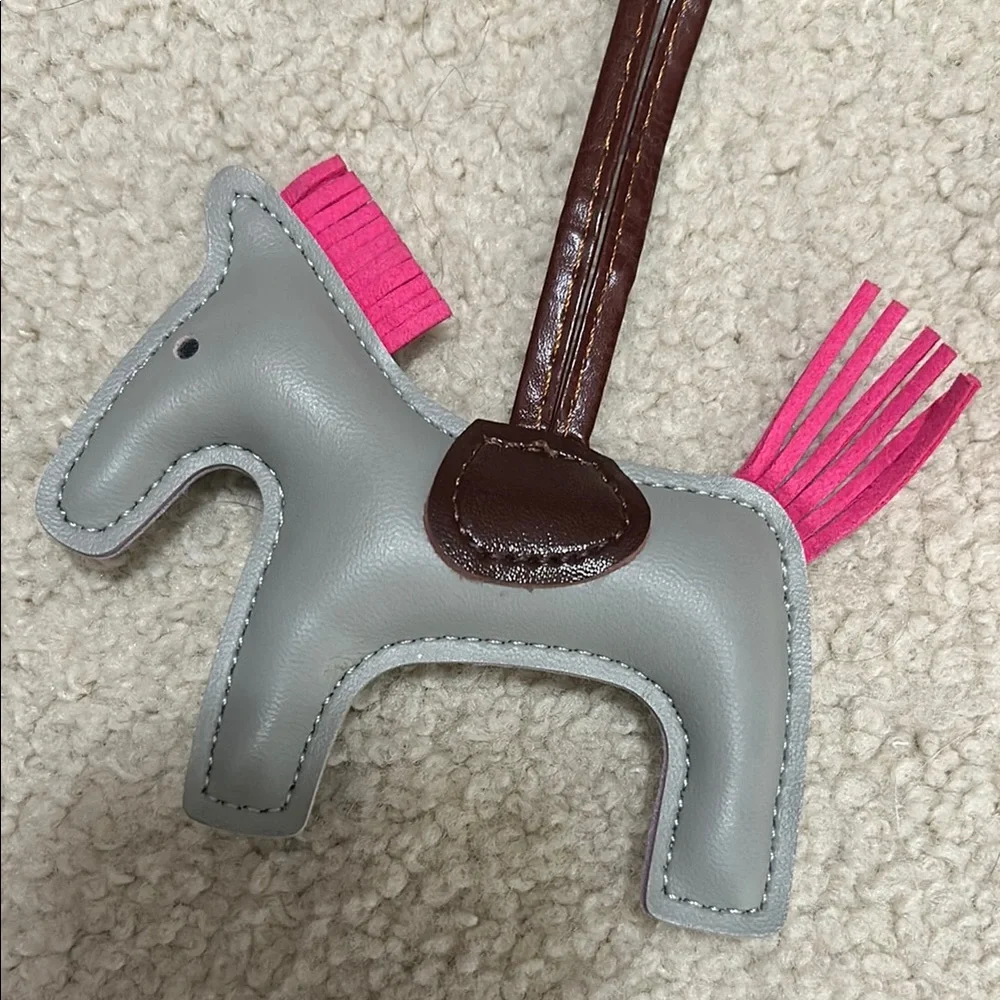 Pink and Gray Horse Bag Charms - Picture 4 of 9